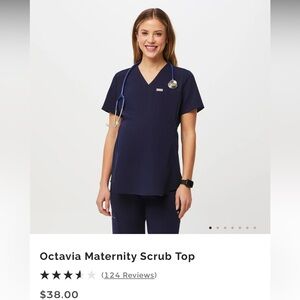 Figs Octavia Maternity Scrub Top